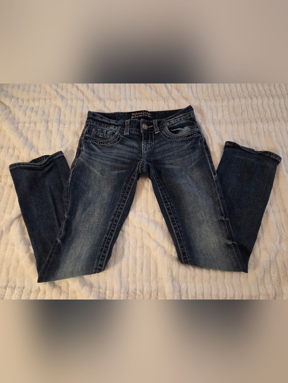 Maurices Dark Washed Blue Skinny Jeans